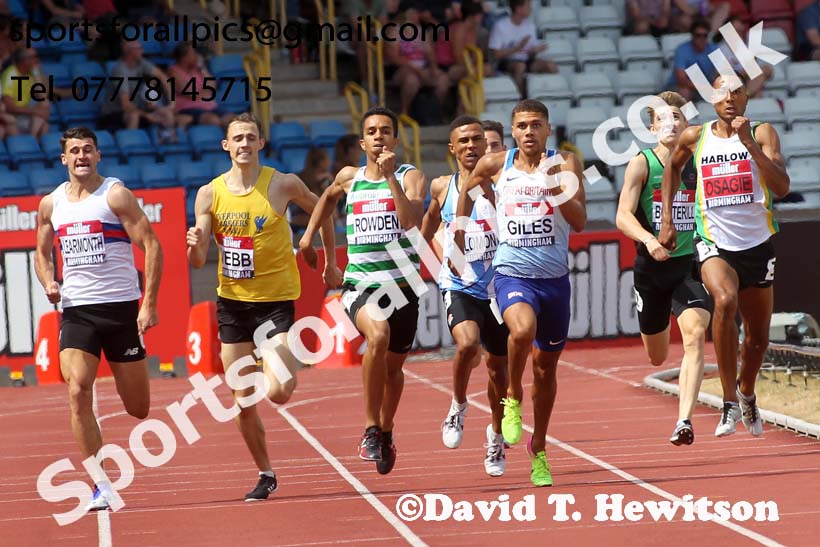 Mens 800 metres, Muller British Championships, Alexander Stadium, Birmingham. Photo: David T. Hewitson/Sports for All Pics